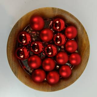 Røde juletræskugler Ø 4 cm 36 stk a