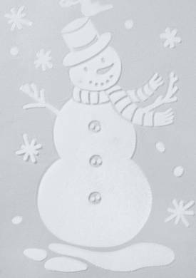 Snemand vindue stickers