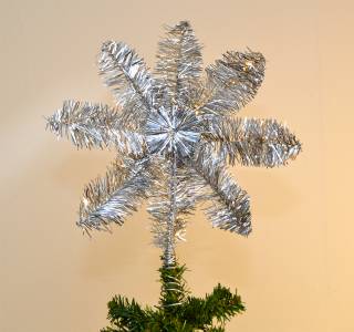 Topstjerne sølv Ø 25 cm