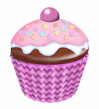 Kagedåse Cupcake pink