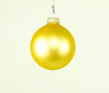 Guld chiffon juletræskugler Ø 6.7 cm