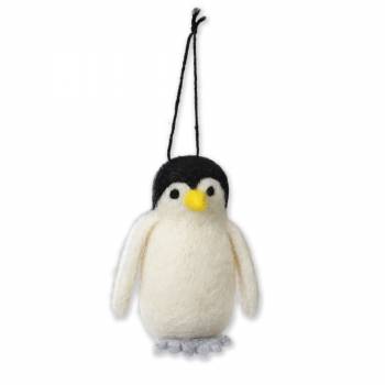 Pingvin juletræspynt i filt