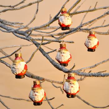 Søde buttede julemands julekugler