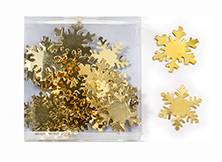 Snefnug guld metal til dekoration