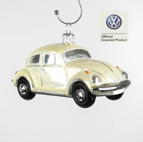 Beige VW folkevogn licens juletræs kugle