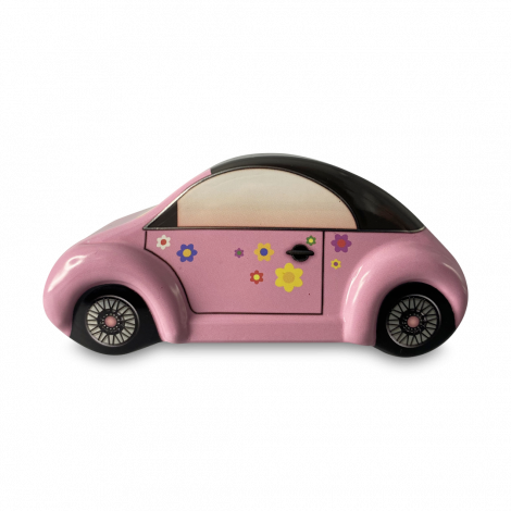 Kagedåse Bil mini hippie boble rosa