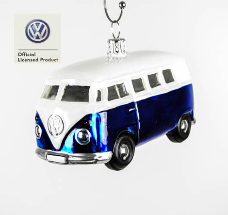 Blå VW folkevognsbus licens juletræskugle