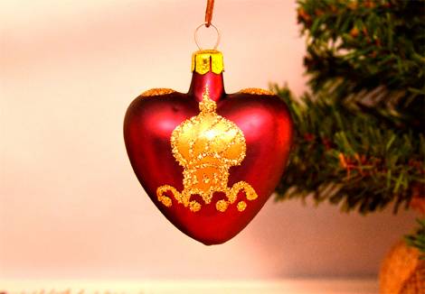 Bordeaux julekugler orientalsk dekoreret