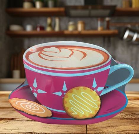 Cappuccino kagedåse pink