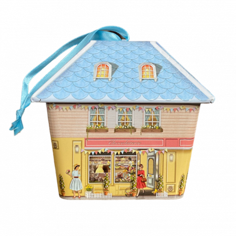 Kagedåse hus med slik butik