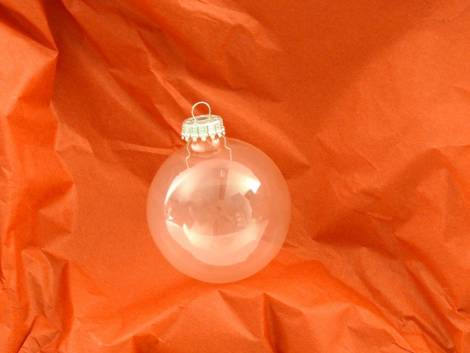 Klare gennemsigtige juletræskugler Ø 6.7 cm