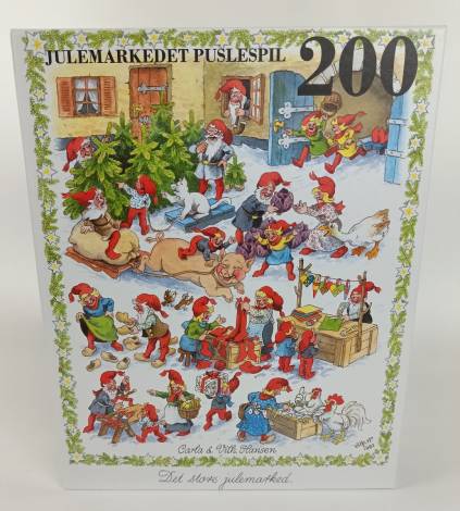 Nissernes Jul puslespil med den travle juletid