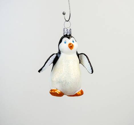 Pingvin glas juletræs kugle