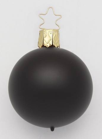 Silkematte sorte juletræskugler Ø 8 cm
