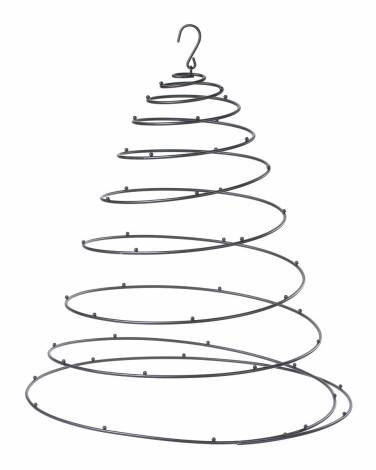 Spiralophæng med krog til julekugler