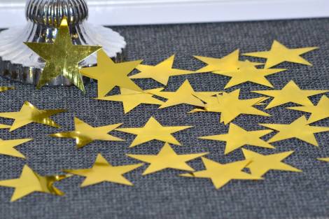 Store guld metal stjerner fra Torslow.