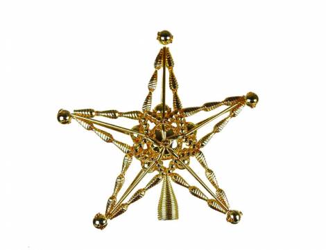Topstjerne eksklusiv guld gablolzer perler Ø 20 cm