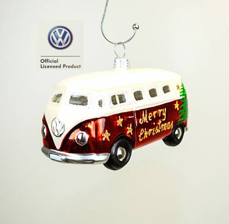 VW folkevognsbus juletræskugle med licens